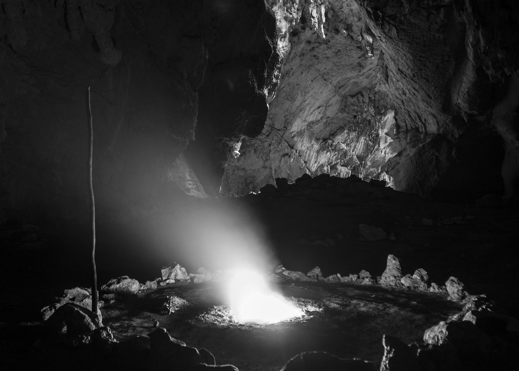 Ceremonia maya en las Cuevas de Candelaria