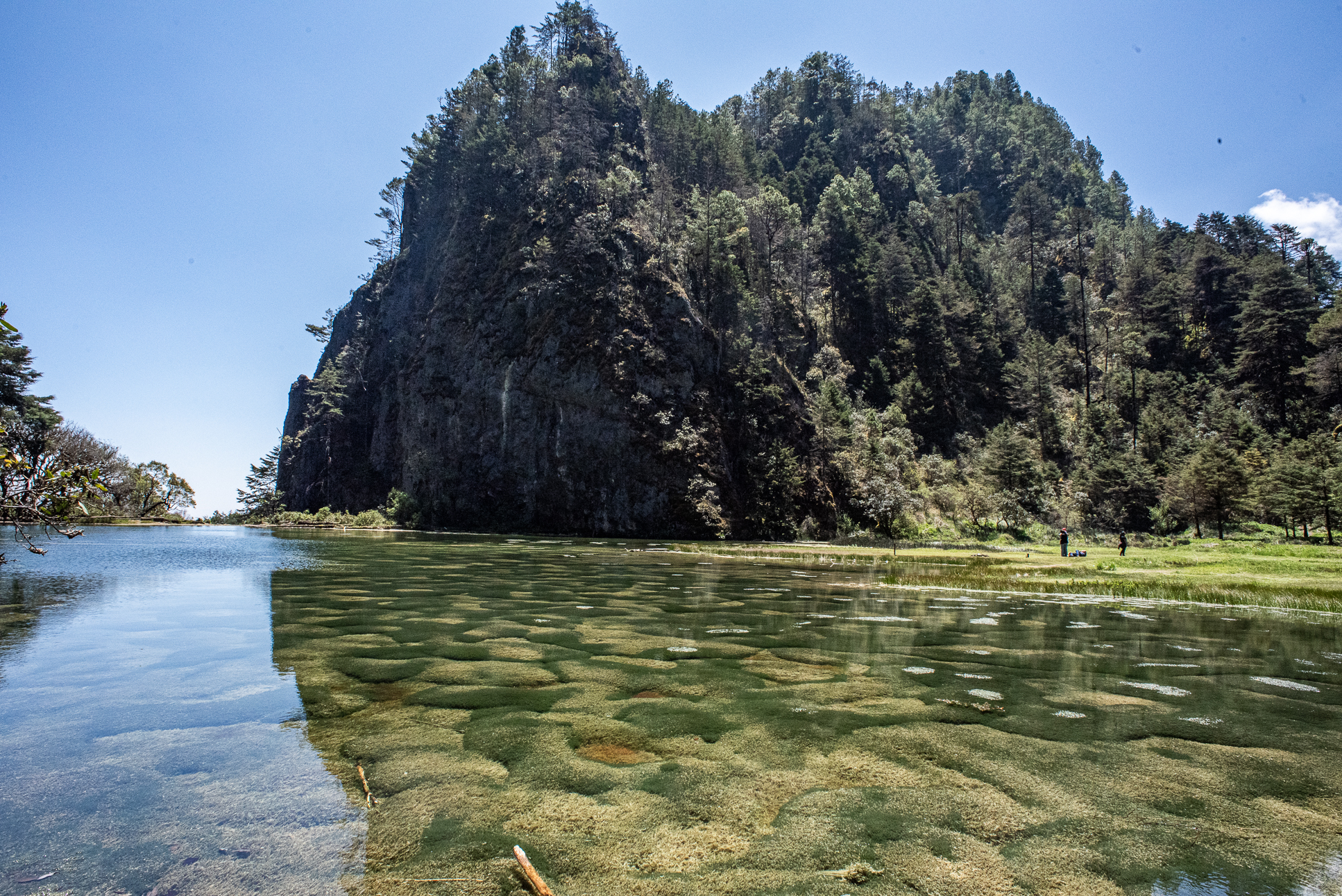Laguna Magdalena, reflejo al amanecer